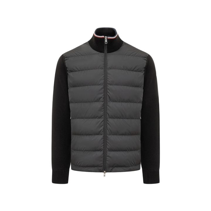 ◆당일◆25FW 로고 패치 집업 경량패딩 블랙 9B000 03 M1367 999