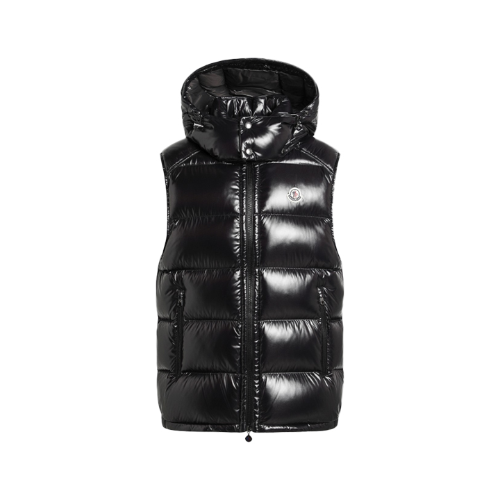 ◆당일◆25FW 보르메스 BORMES 로고 패치 패딩 조끼 블랙 1A001 16 68950 999