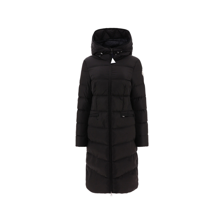 ◆당일◆25FW AVOCETTE 로고 패치 후드 롱 패딩 블랙 1C000 42 539ZD 999