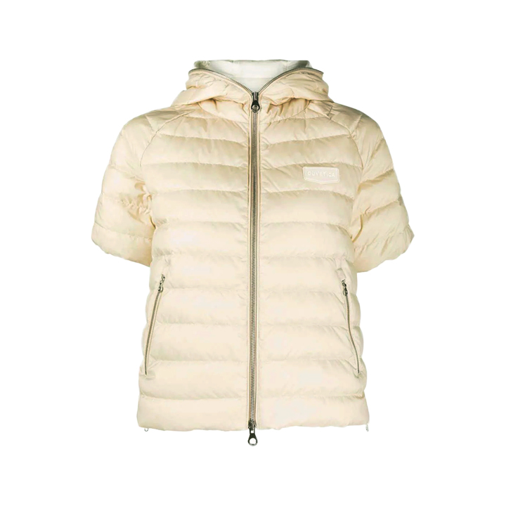 ◆당일◆25FW VERNIA 하프 슬리브 패딩 자켓 베이지 VDDH90131K0001 BGS