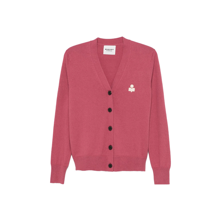 ◆당일◆25FW 카리나 KARINA 로고 가디건 앤틱핑크 CA0104FA C1L17E 40AK