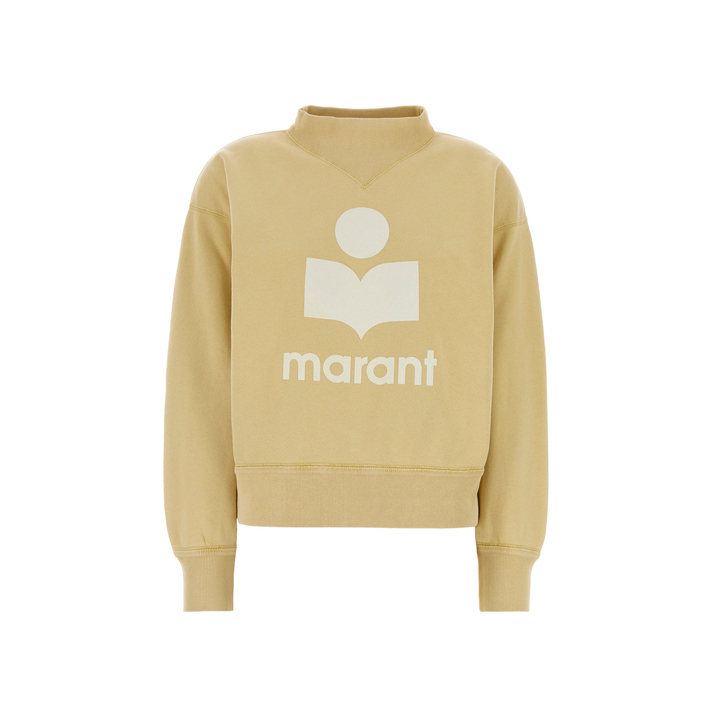 ◆당일◆26SS 모비 MOBY 벨벳 로고 맨투맨 라이트오크 SW0003FA D1M04E 10LC