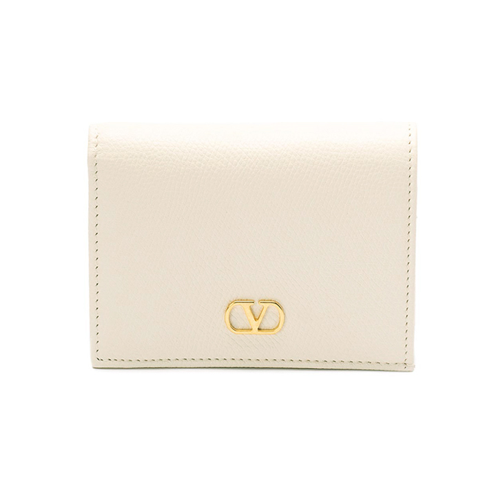 ◆당일◆26SS 시그니처 V 로고 반지갑 아이보리 8W2P0AJ3 SNP I16