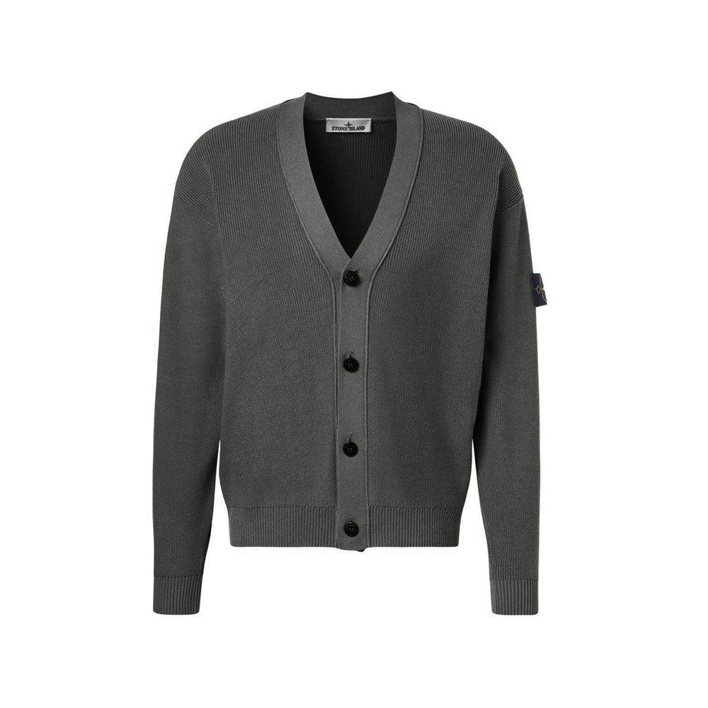 26SS 와펜 패치 코튼 가디건 차콜 L1S15 5100009 S00D8 V0065