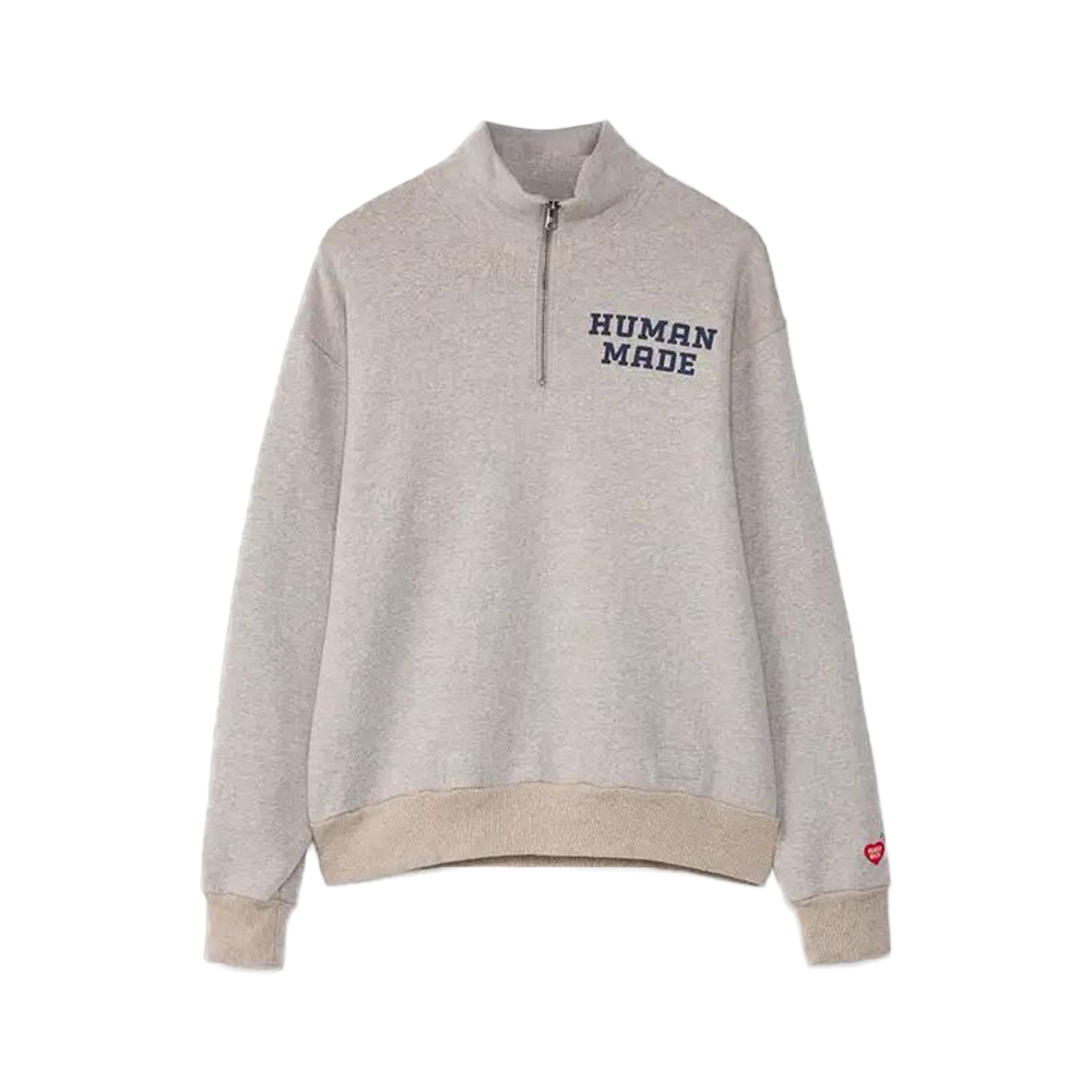 26SS 로고 프린트 하프 집업 맨투맨 그레이 HM30CS010 GREY