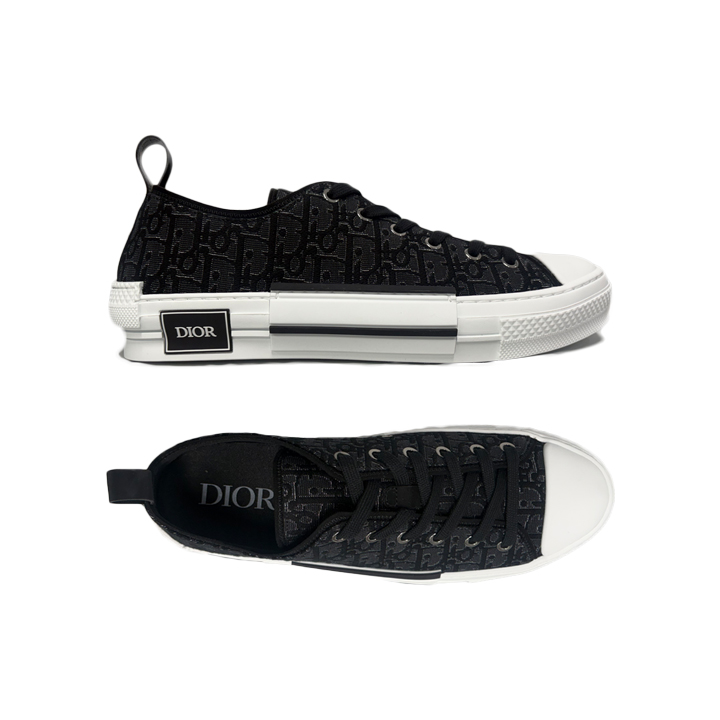 ◆당일◆26SS B23 리그 오블리크 자카드 로우탑 스니커즈 블랙 3SN340ABS H900