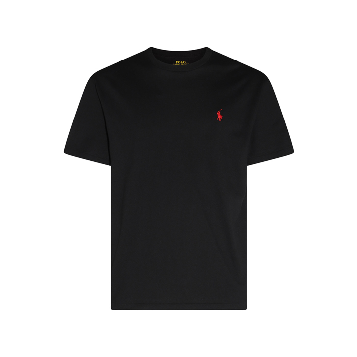 ◆당일◆26SS 포니 자수 클래식핏 티셔츠 블랙 710707087 002