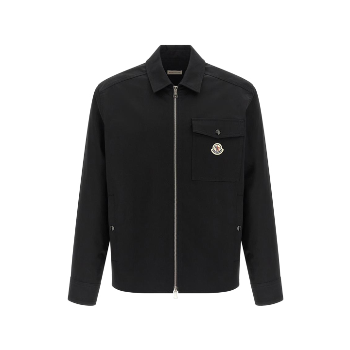 26SS 로고 패치 집업 셔츠 자켓 블랙  2F000 23 57448 999