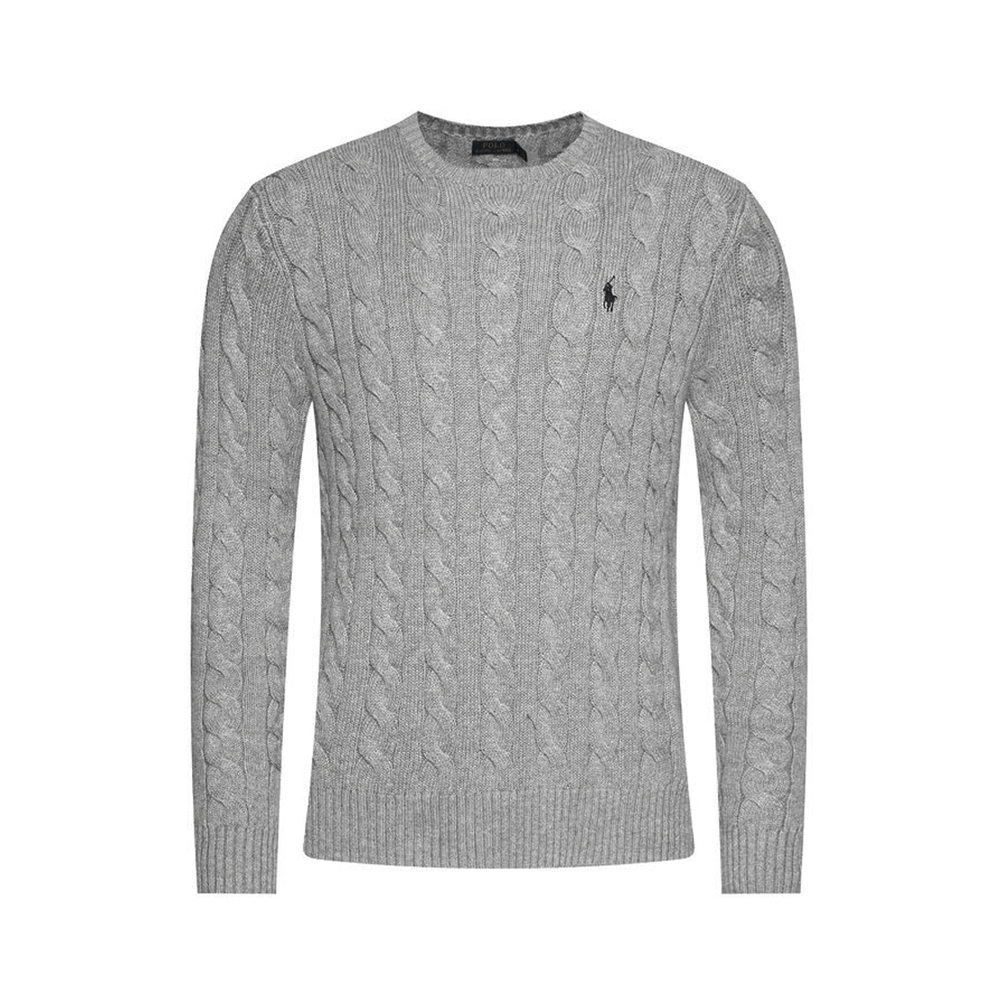 26SS 포니 자수 케이블 니트 그레이 710775885 013