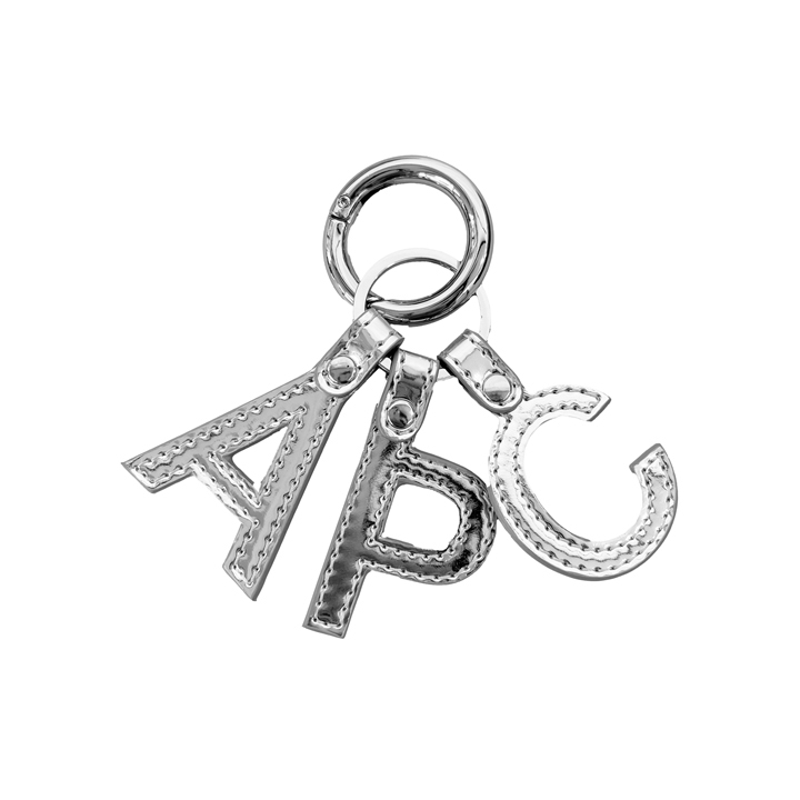 ◆당일◆26SS 로고 레터 키링 메탈실버 PUACB F63656 RAB