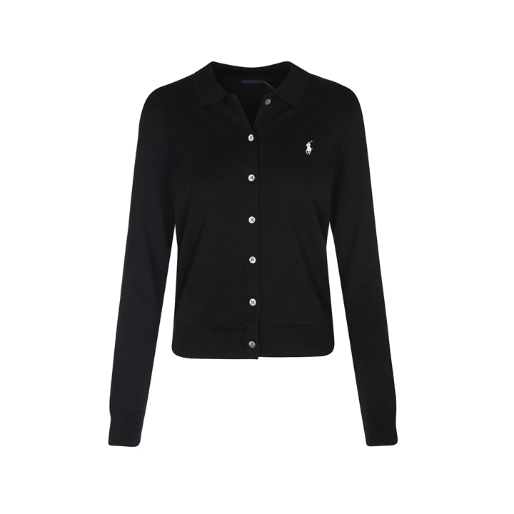 ◆당일◆26SS 포니 자수 클래식 폴로 가디건 블랙 211972110 001