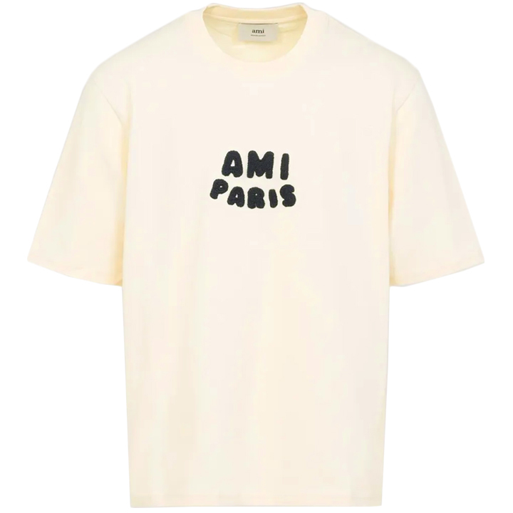 ◆당일◆25SS 크로셰 로고 티셔츠 크림화이트 UTS075 726 136