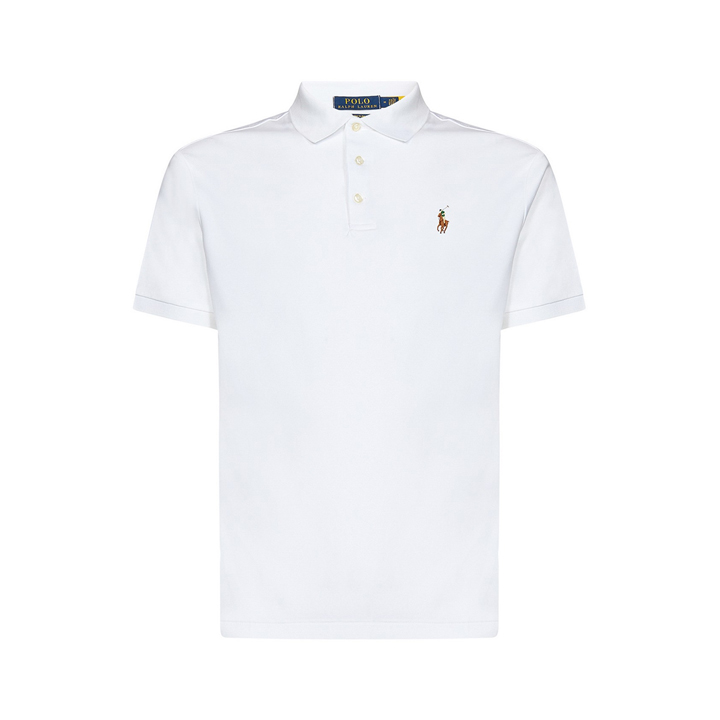 ◆당일◆26SS 포니 자수 커스텀 슬림핏 카라 티셔츠 화이트 710713130 003