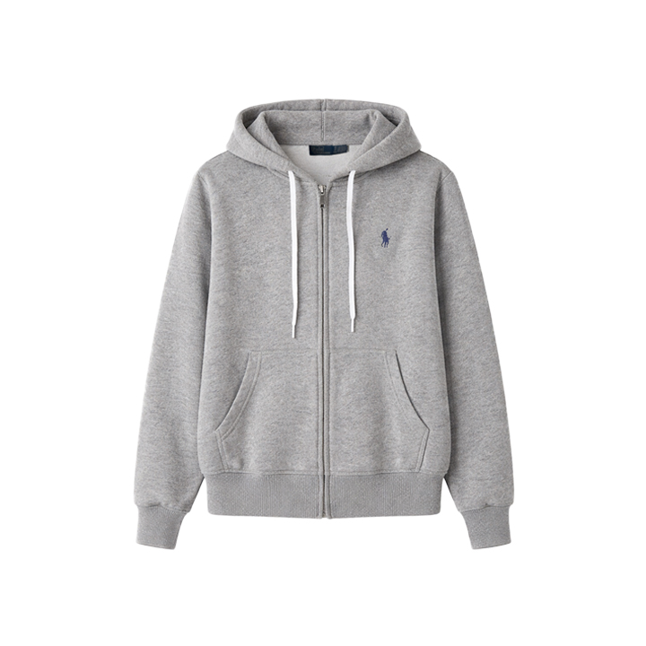 ◆당일◆26SS 포니 자수 로고 후드집업 그레이 211971699 004