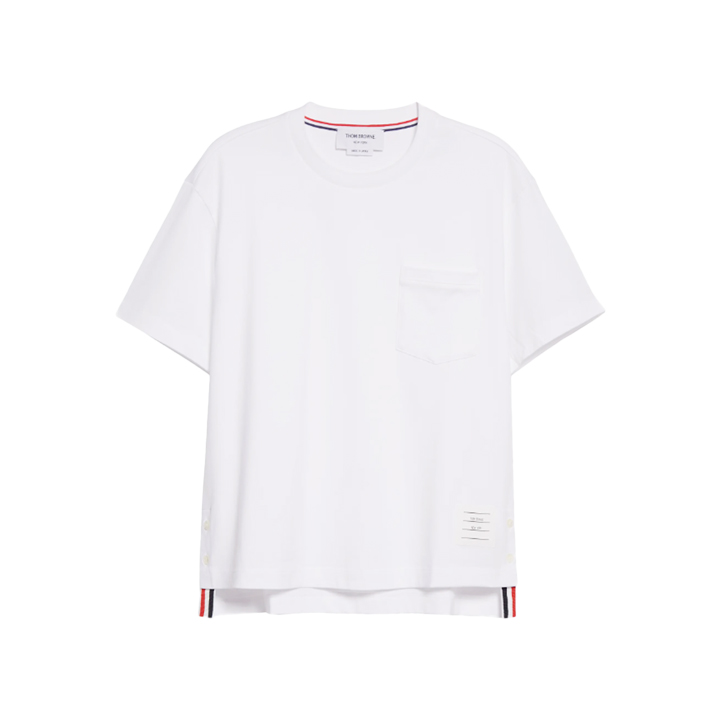 ◆당일◆26SS 포켓 박스 티셔츠 화이트 FJS123A 00042 100