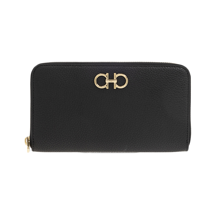 ◆당일◆26SS 더블 간치니 콘티넨탈 장지갑 블랙 22-0405 0758661