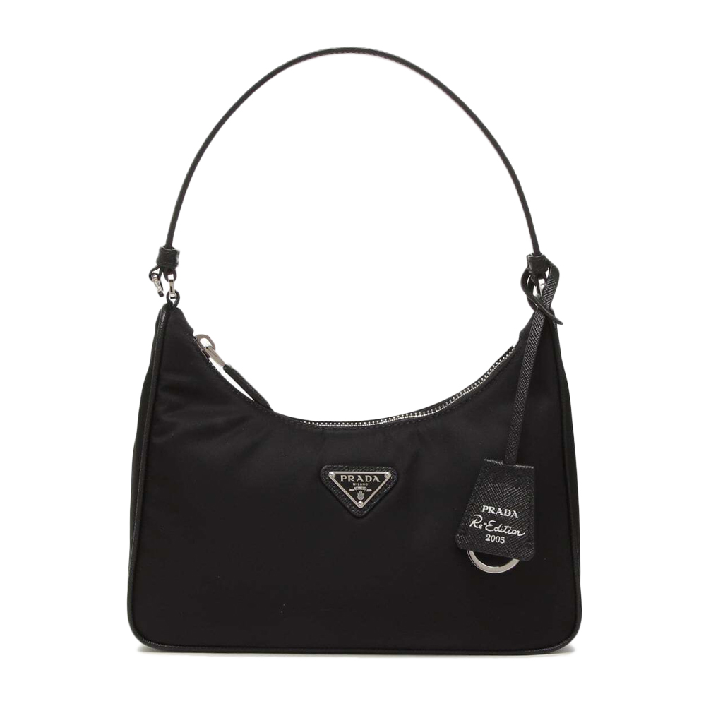 26SS 삼각 로고 리에디션 2005 나일론 미니 숄더백 블랙 1N204X R064 F0002