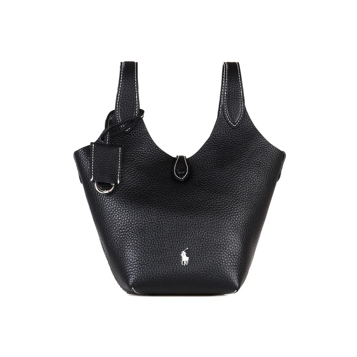 ◆당일◆26SS 포니 로고 플레이 레더 토트&크로스백 블랙 428944657 013
