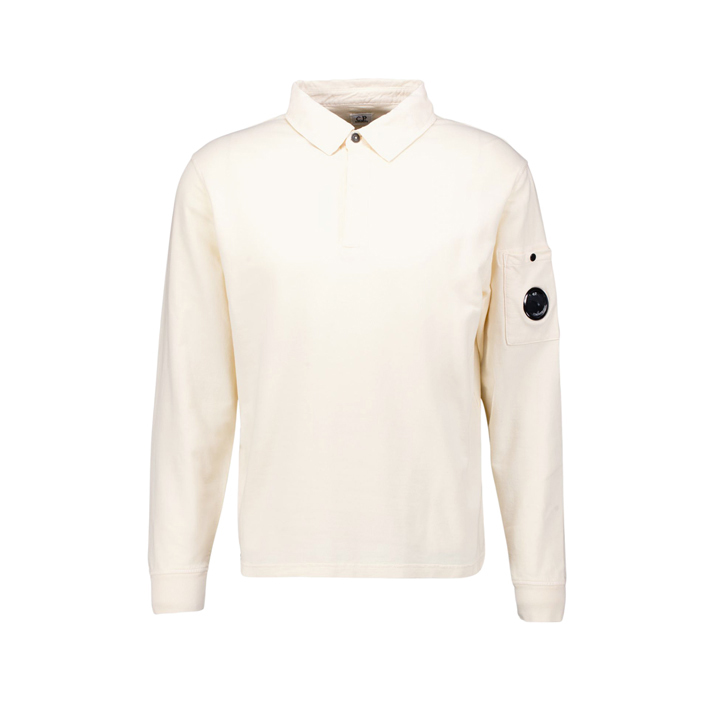 ◆당일◆25FW 렌즈 와펜 라이트 폴로 긴팔 티셔츠 화이트 19CMSS100A 002246G 103