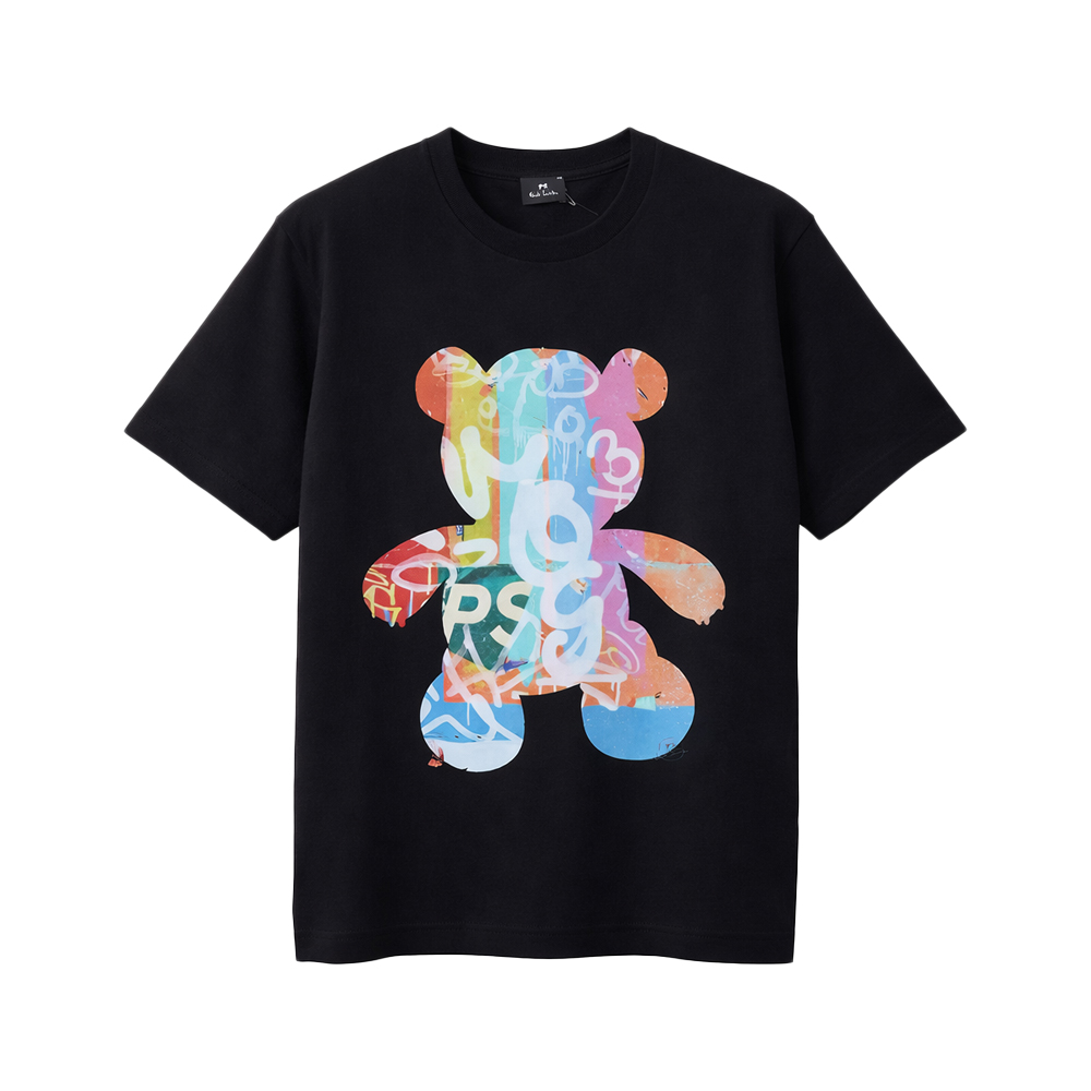 26SS 캐주얼 핏 테디 그래픽 반팔 티셔츠 블랙 M2R 220X VP5789 79