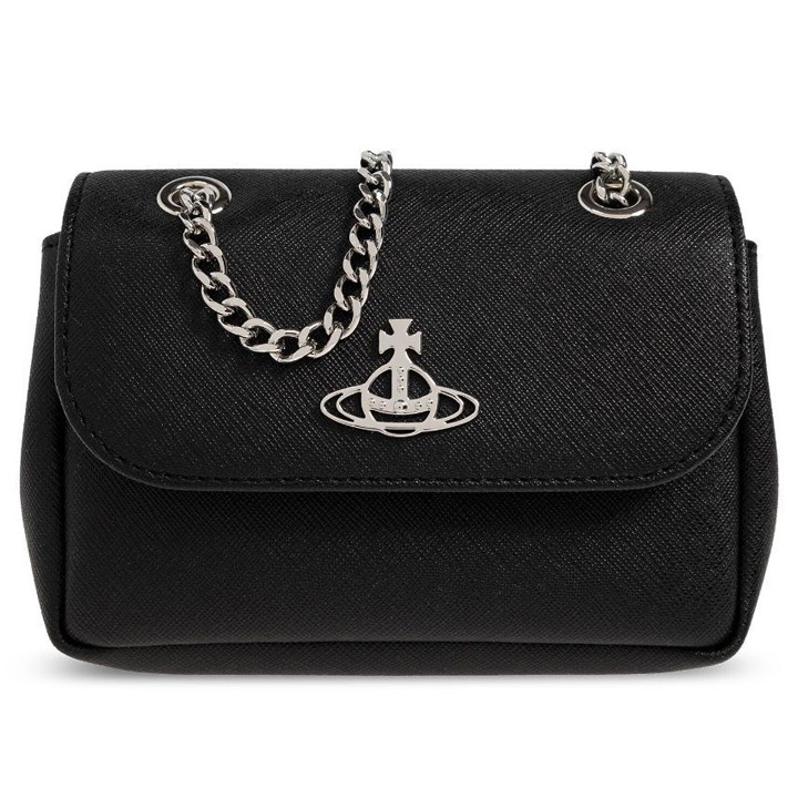 ◆당일◆25FW ORB 은장 로고 스몰 펄스 체인 숄더백 블랙 5C01000CW S0021 N401