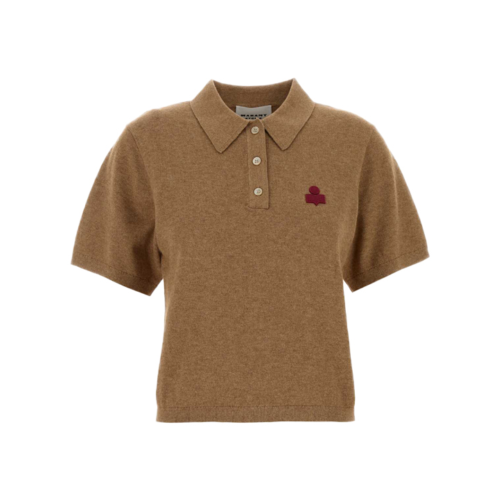 ◆당일◆26SS 알테아 ALTHEA 로고 자수 니트 폴로 티셔츠 카멜/그라니타 PU0849FA C1L17E CMGA