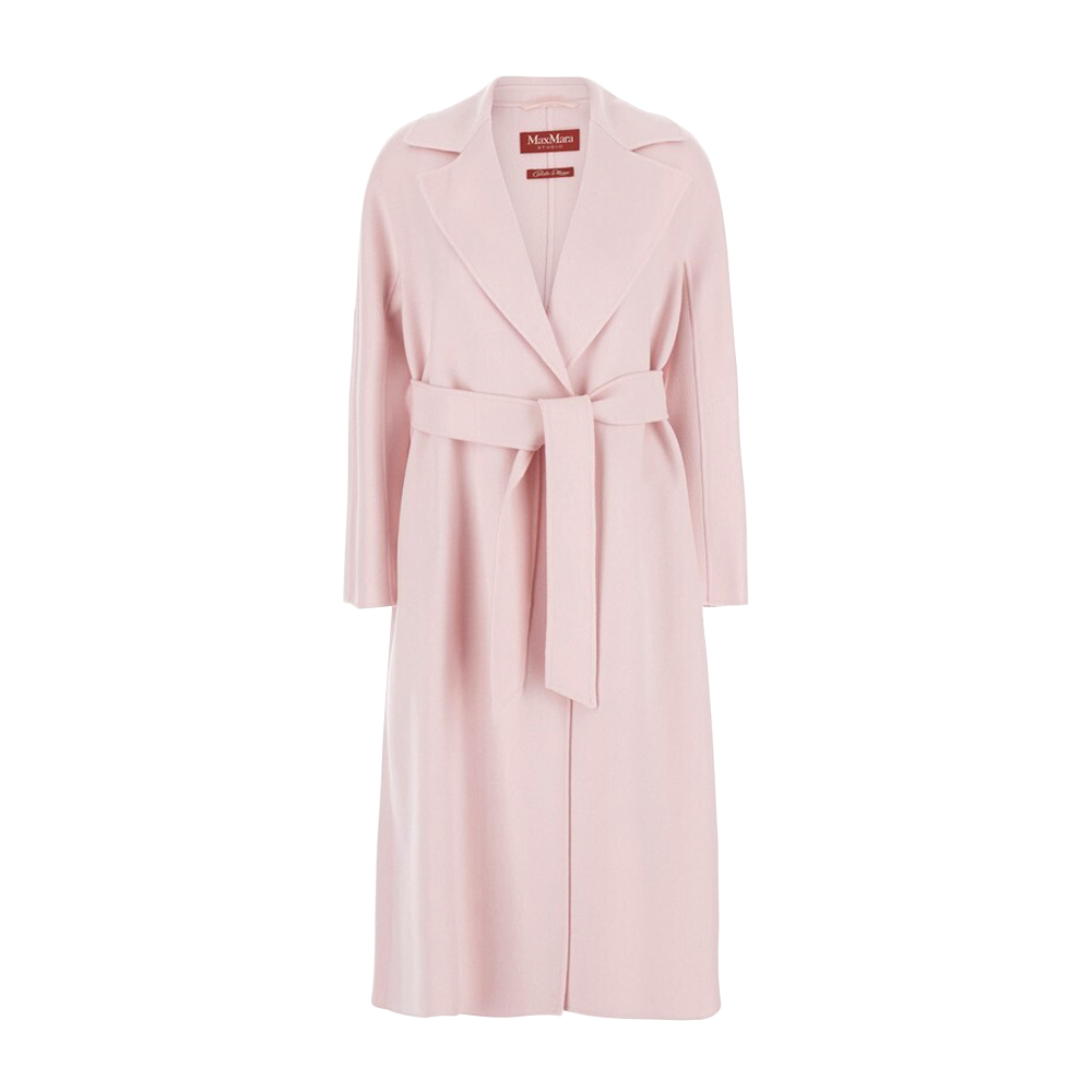 26SS 클레스 MSTCLES 벨티드 울 코트 로즈 2616011011 016