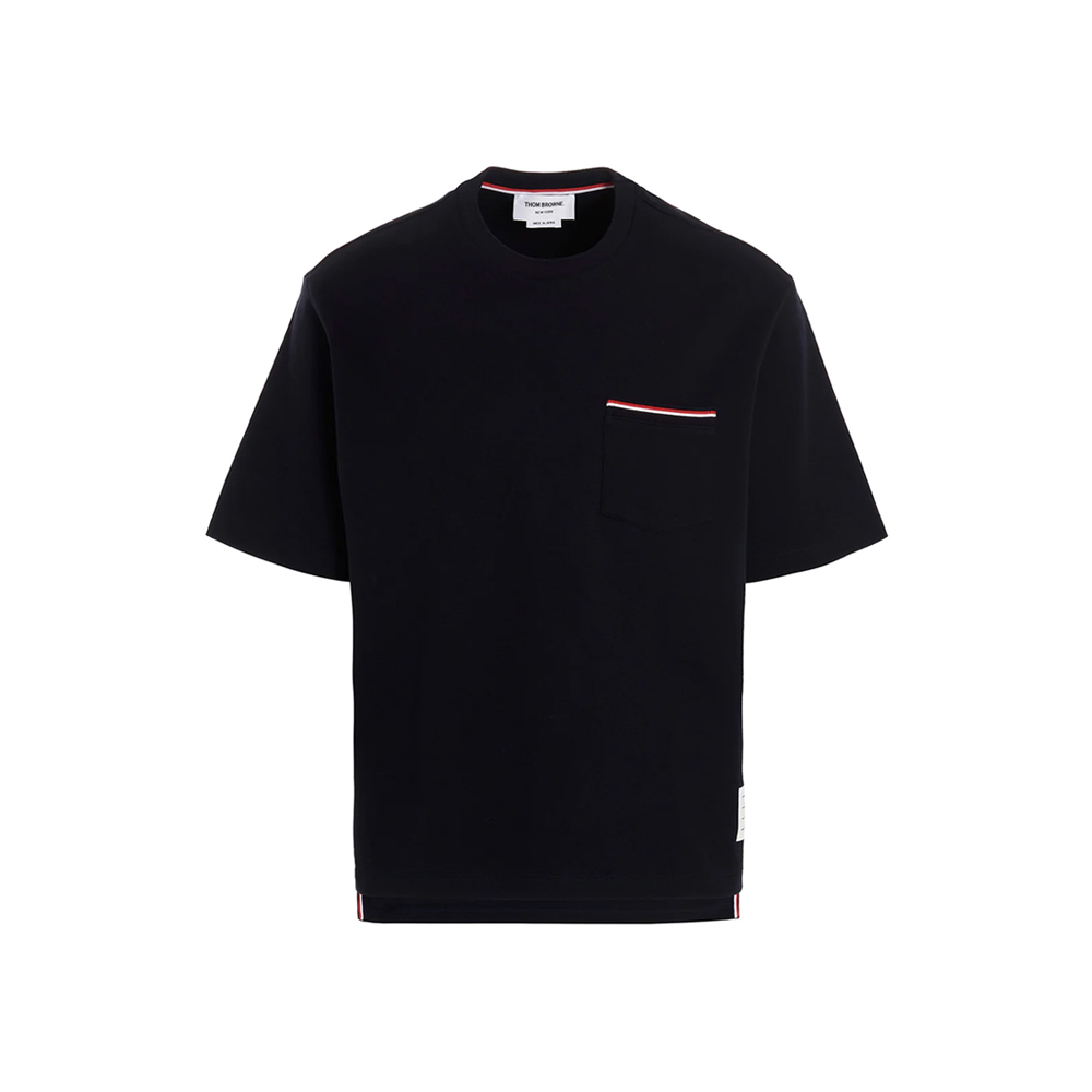 26SS 삼선 포켓 티셔츠 네이비 MJS183A 07323 415