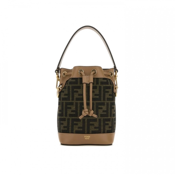 ◆당일◆26SS 몬트레조 미니 FF 로고 버킷백 브라운 8BS093 ALP3 F1AOE