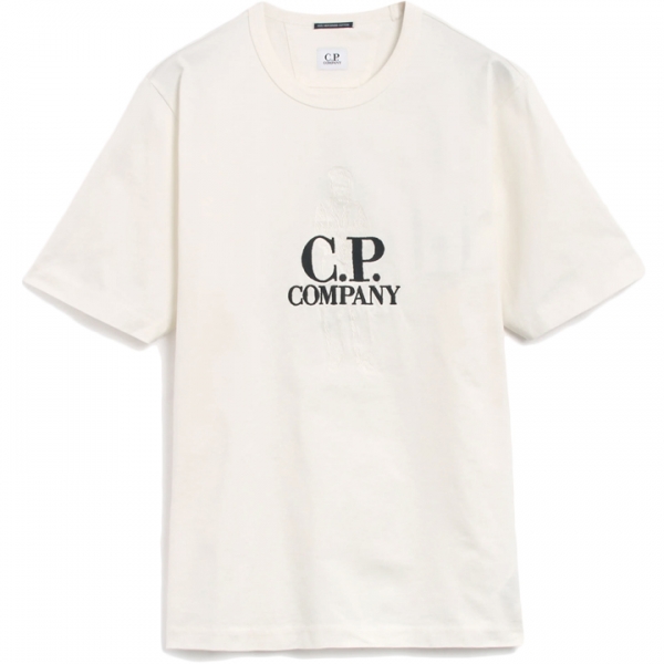◆당일◆25SS 로고 자수 티셔츠 화이트 18CMTS106A 110301W 103