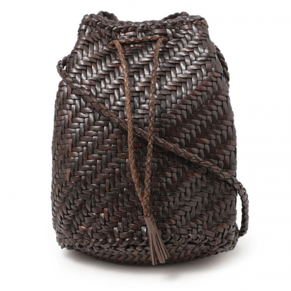◆당일◆25SS 폼폼 더블 점프 버킷백 다크브라운 8838 DK BROWN
