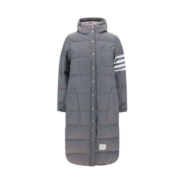 ◆당일◆25FW 사선완장 다운 롱 후드 패딩 자켓 메드그레이 FOD025X 05222 035