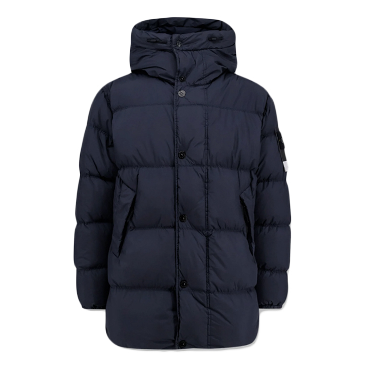 ◆당일◆25FW 와펜 가먼트다이 크링클랩스 후드 패딩자켓 네이비 K2S15 4100012 S0A23 V0020