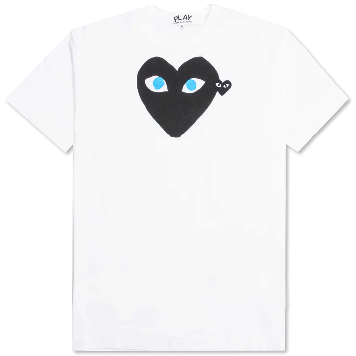 ◆당일◆25SS 더블 블랙 와펜 블루아이 티셔츠 화이트 AX-T088-051-1