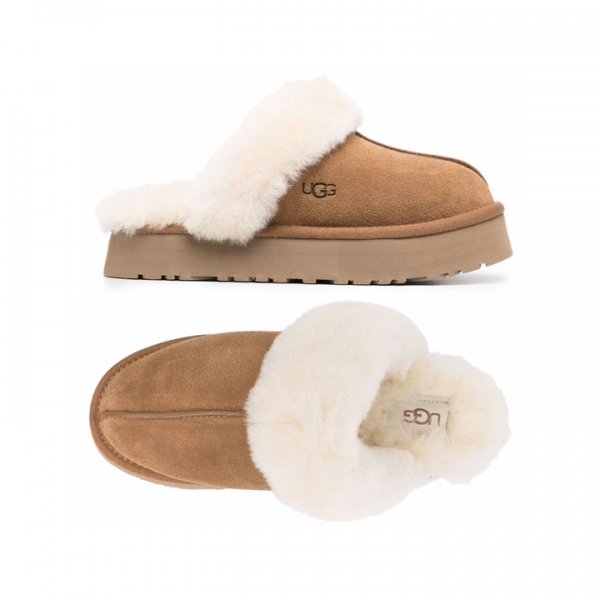 ◆당일◆25FW 디스케트 퍼 뮬 슬리퍼 체스넛 1122550 CHE