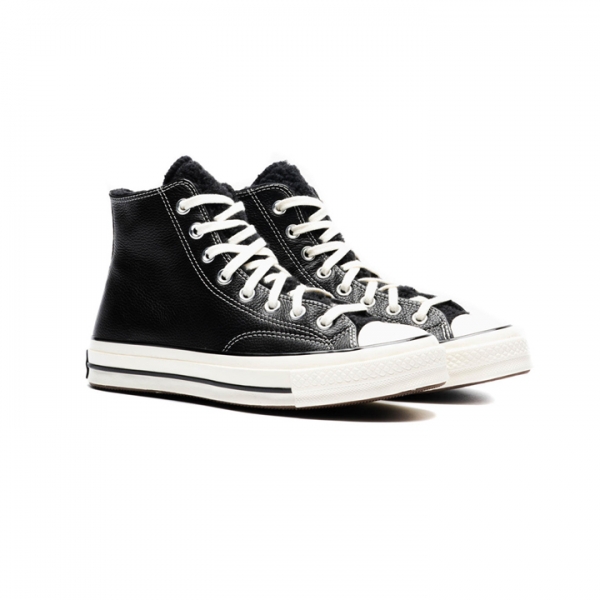 ◆15주년◆CHUCK 70 하이탑 레더 스니커즈 블랙 172364C