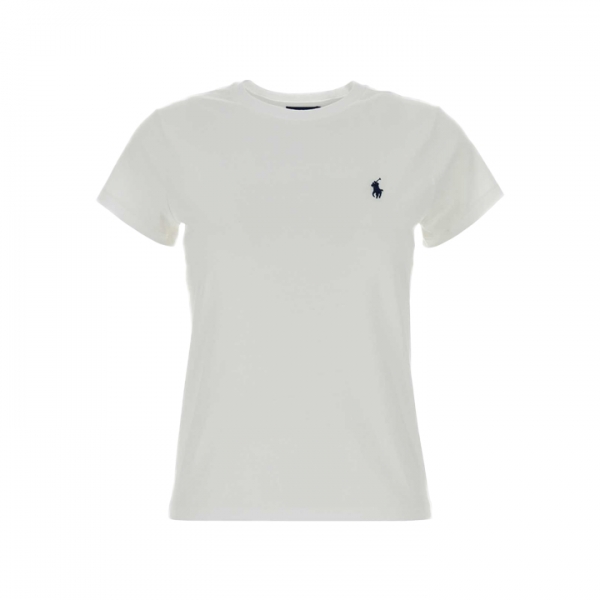 ◆당일◆26SS 여성 포니 로고 자수 반팔 티셔츠 화이트 211B14605 033