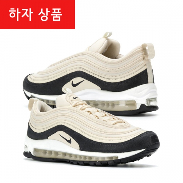 ◆하자◆에어맥스 97 프리미엄 스니커즈 라이트크림 오일그레이 917646 202