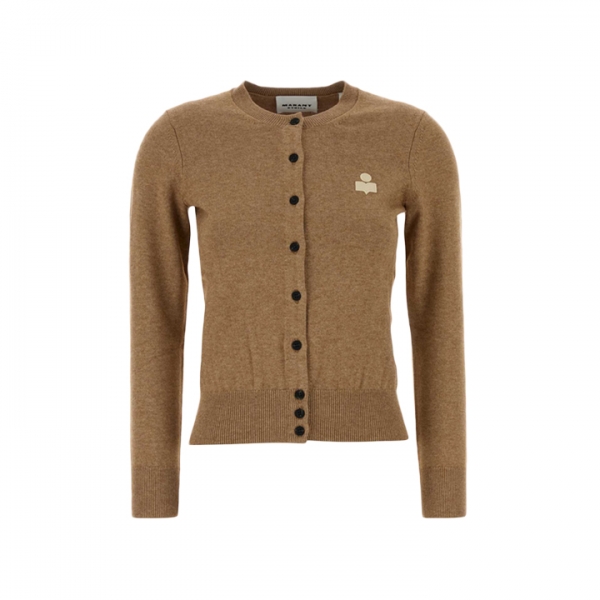 ◆당일◆26SS 모나 MONA 스몰 로고 가디건 카멜 CA0115FA C1L17E 50CM
