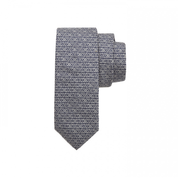 ◆당일◆26SS 간치니 자카드 실크 넥타이 네이비블루 35-0942 0768408