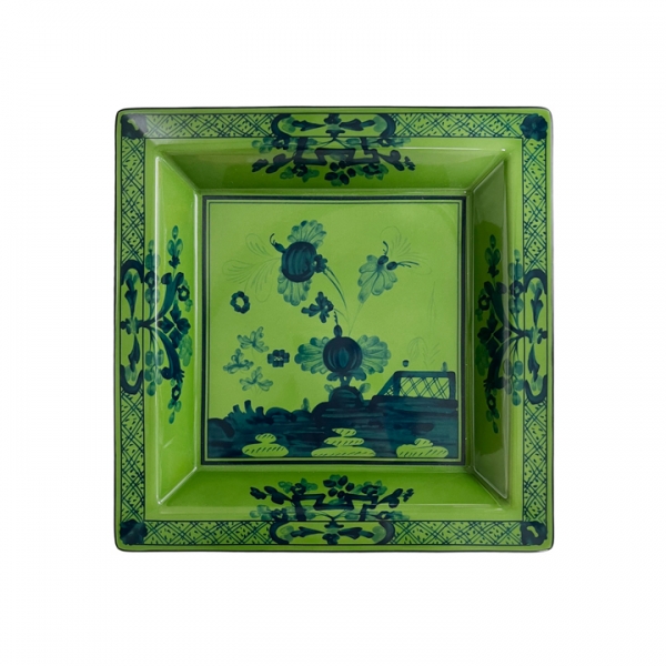 ◆당일◆오리엔테이탈리아노 ORIENTEITALIANO 라지 스퀘어 체인지 트레이 24CM 그린 017RG02 FG6836010245G00123600