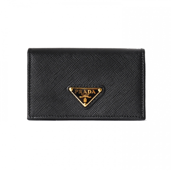 ◆당일◆26SS 사피아노 삼각로고 카드지갑 블랙 1MC122 QHH F0002