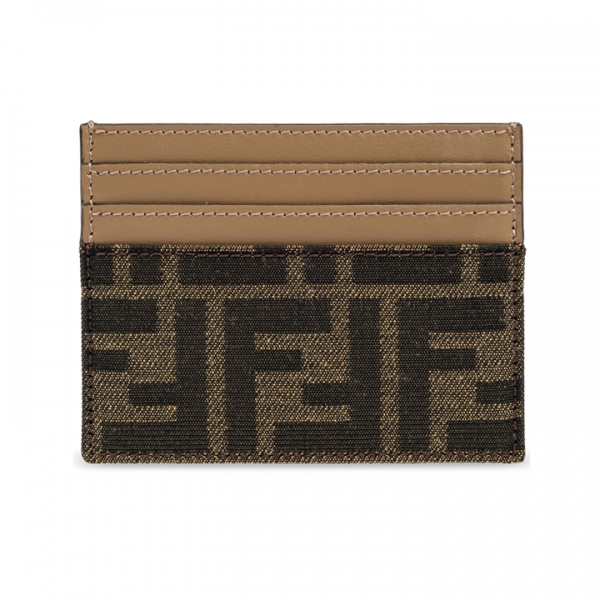 ◆당일◆26SS FF 자카드 로고 바게트 카드지갑 브라운 8M0445 A98P F0A6E