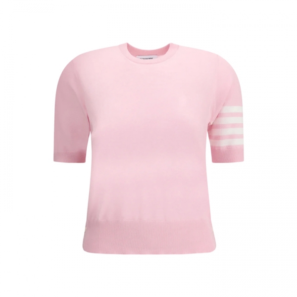 ◆당일◆26SS 사선 메리노 울 숏 슬리브 니트 라이트핑크 FKA471B Y1014 680