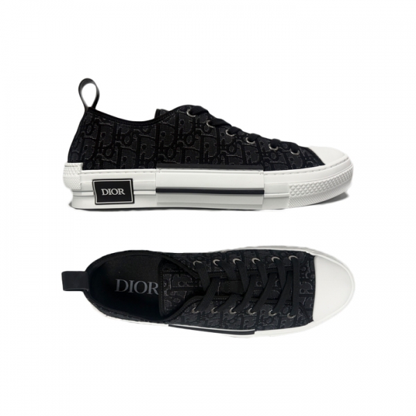 ◆당일◆26SS B23 리그 오블리크 자카드 로우탑 스니커즈 블랙 3SN340ABS H900