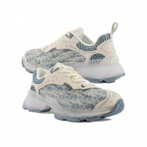 ◆당일◆25FW 디올 바이브 오블리크 스니커즈 화이트/블루 KCK365OBU 94W