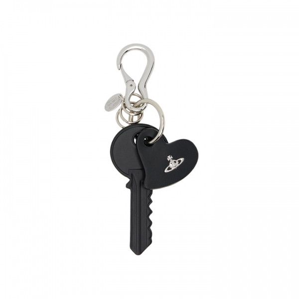 ◆당일◆25FW ORB 키&하트 키링 블랙 8203012HU L00AT N401