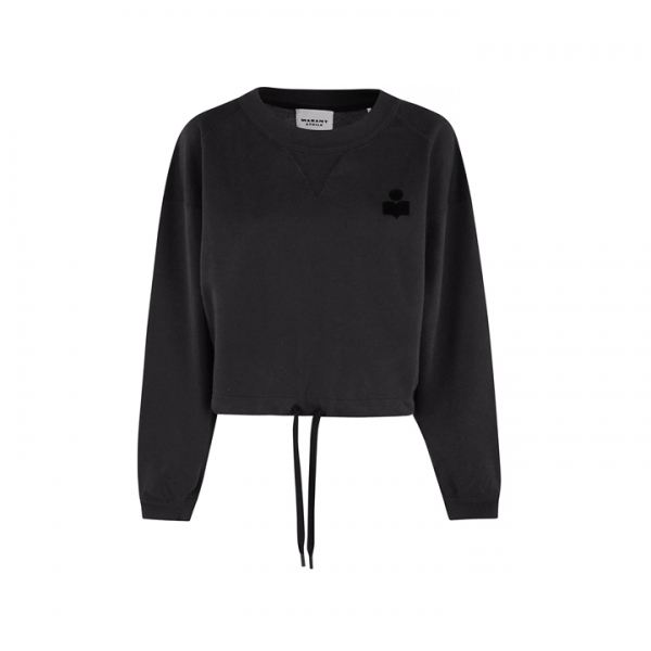 ◆당일◆25FW 마고 MARGO 크롭 맨투맨 페이드블랙 SW0005FA A1M07E 02FK