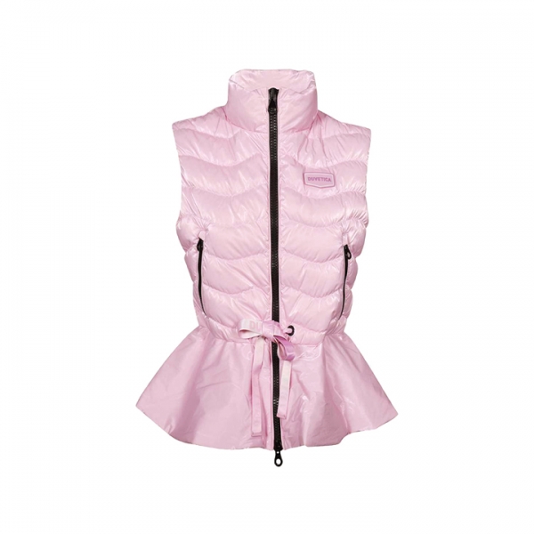 ◆당일◆사모나 SAMONA 웨이스트 드로스트링 패딩 조끼 라이트핑크 VDDV10131K0001 LPS