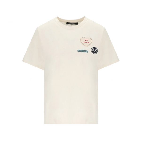 ◆당일◆26SS 웨스트 WEST 로고 티셔츠 아이보리 2615971041 009